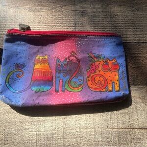 Laurel Burch Colorful Cat Cosmetic Bag
